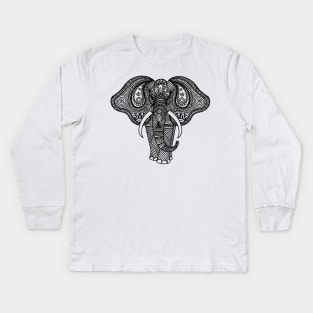 Indian elephant Kids Long Sleeve T-Shirt